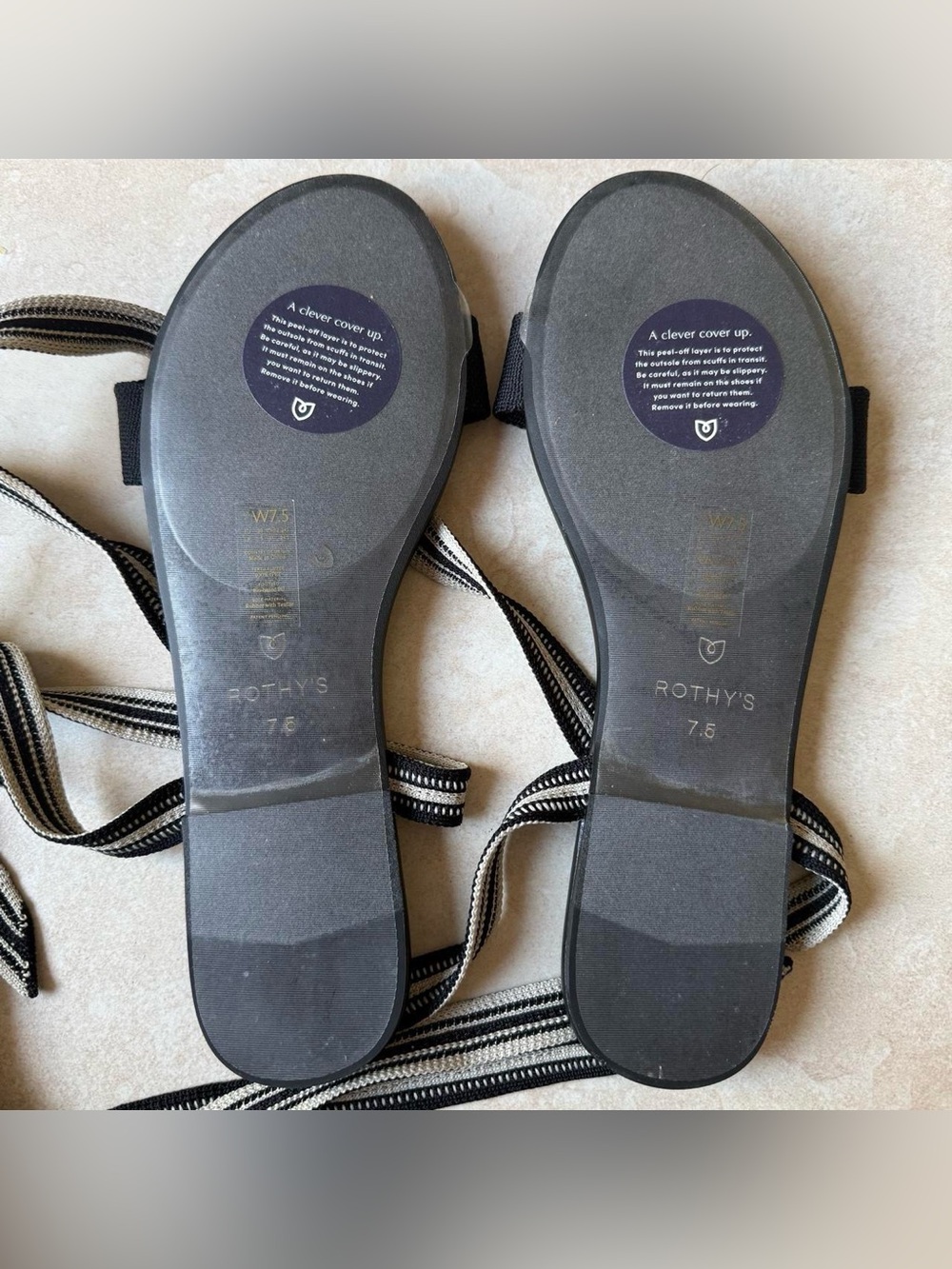 BRAND NEW Rothy’s Wrap Sandals Size 7.5 - Picture 8 of 12